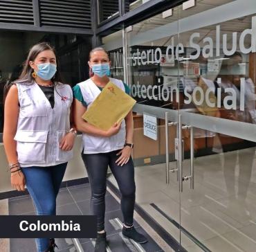 Entrega de carta en el Ministerio de Salud y Protección Social de Colombia