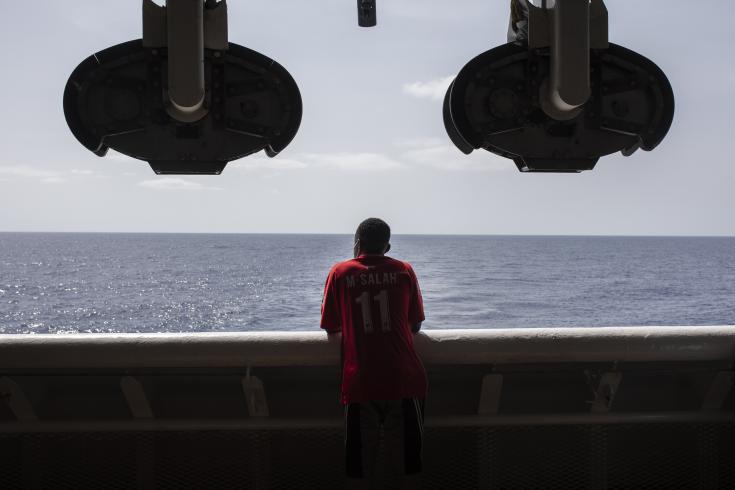Kossi fue rescatado en el Mediterráneo tras huir de Togo