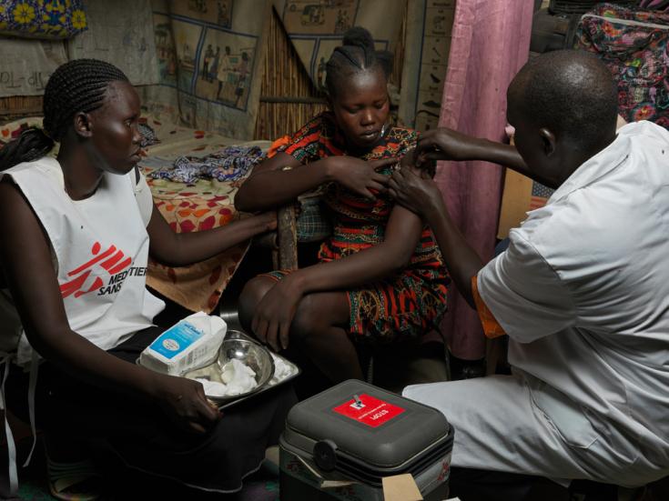 Vacunación en Sudán del Sur