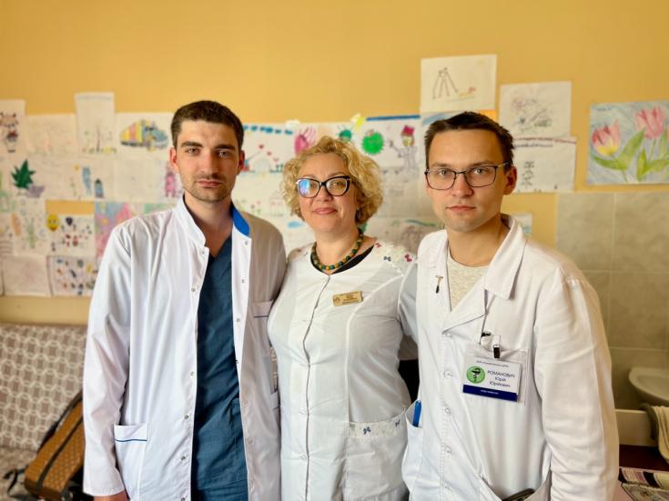 Equipo de MSF en el hospital de Holovanivsk, Ucrania