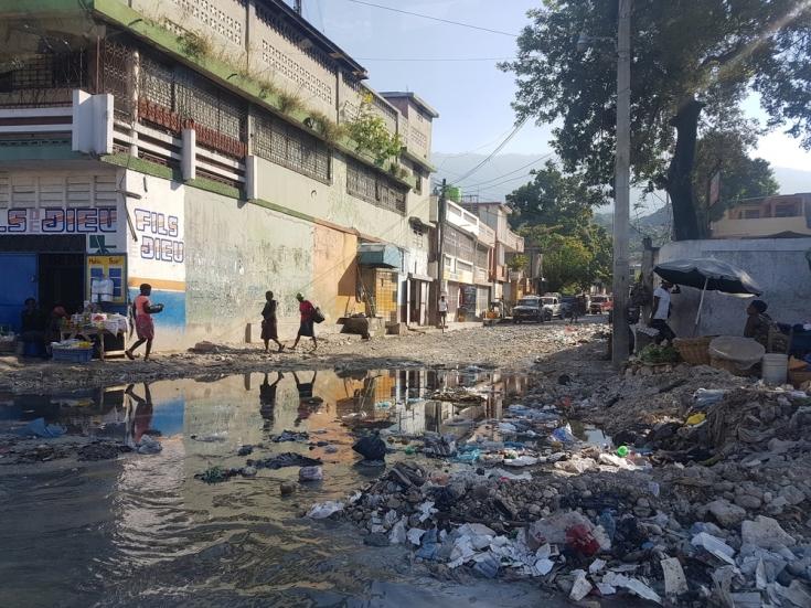 Calle en Martissant, Haití.