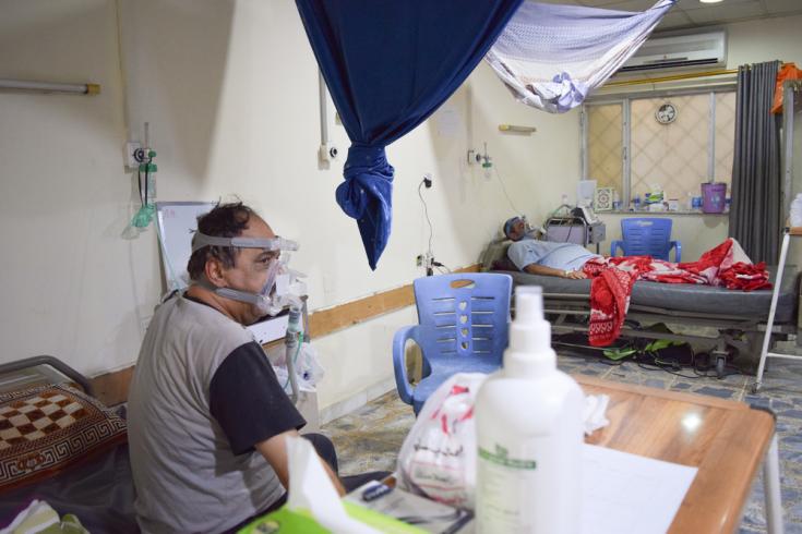 Desde julio de 2020, los equipos de Médicos Sin Fronteras han estado ayudando en la unidad de cuidados respiratorios (UCR) brindando capacitación para el personal.