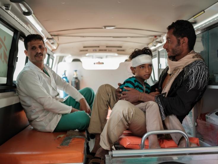 Ambulancia en Yemen
